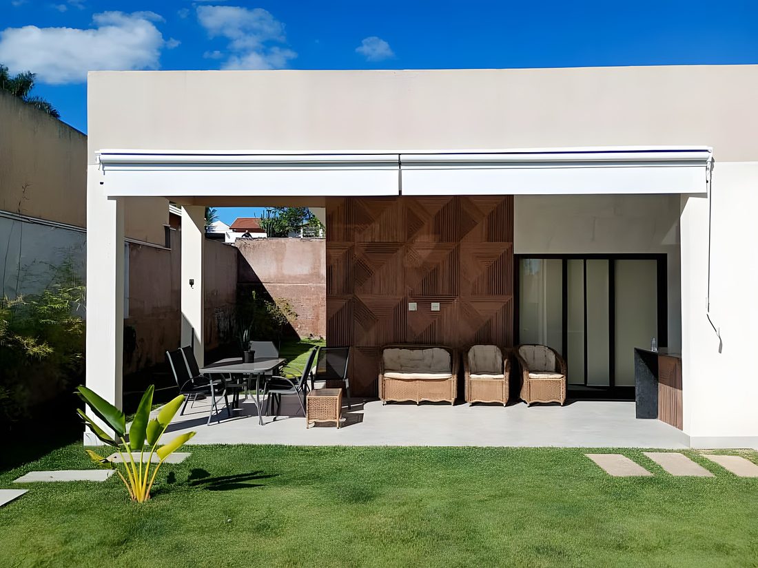 Obra de cortinas da Dinâmica Toldos em Brasília 2