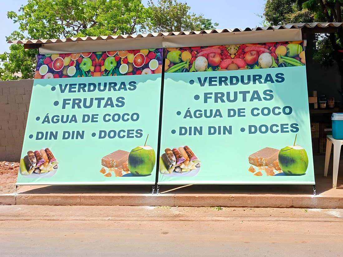 Obra de cortinas da Dinâmica Toldos em Brasília